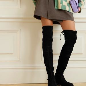 Stuart Weitzman suede over the knee boots.